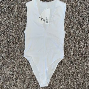 White Zara bodysuit
